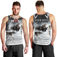 The Wolves Hunting Moose Men Tank Top