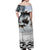 The Wolves Hunting Moose Off Shoulder Maxi Dress