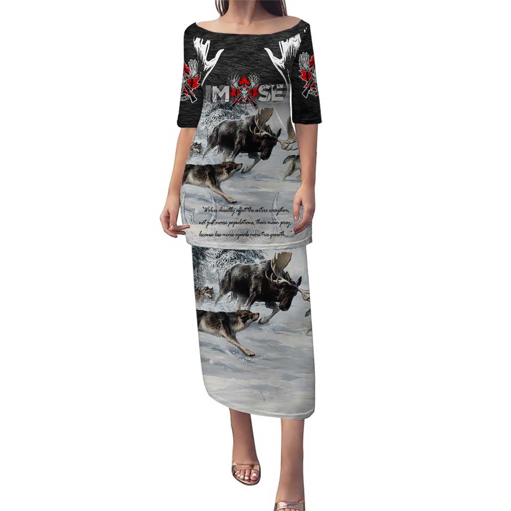 The Wolves Hunting Moose Puletasi