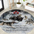 The Wolves Hunting Moose Round Carpet