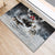 The Wolves Hunting Moose Rubber Doormat