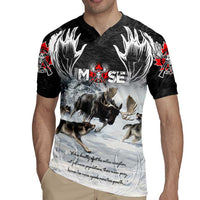The Wolves Hunting Moose Rugby Jersey