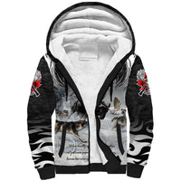 The Wolves Hunting Moose Sherpa Hoodie