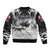 The Wolves Hunting Moose Sleeve Zip Bomber Jacket