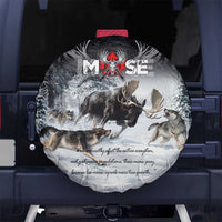 The Wolves Hunting Moose Spare Tire Cover