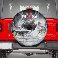 The Wolves Hunting Moose Spare Tire Cover