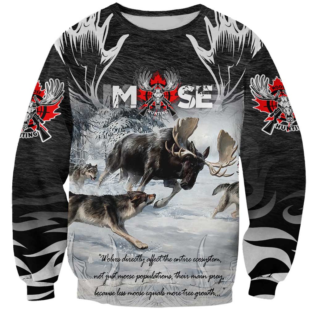 The Wolves Hunting Moose Sweatshirt