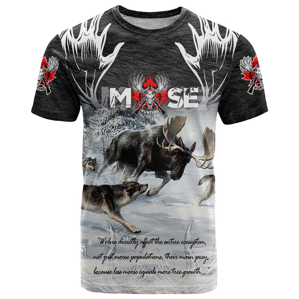 The Wolves Hunting Moose T Shirt