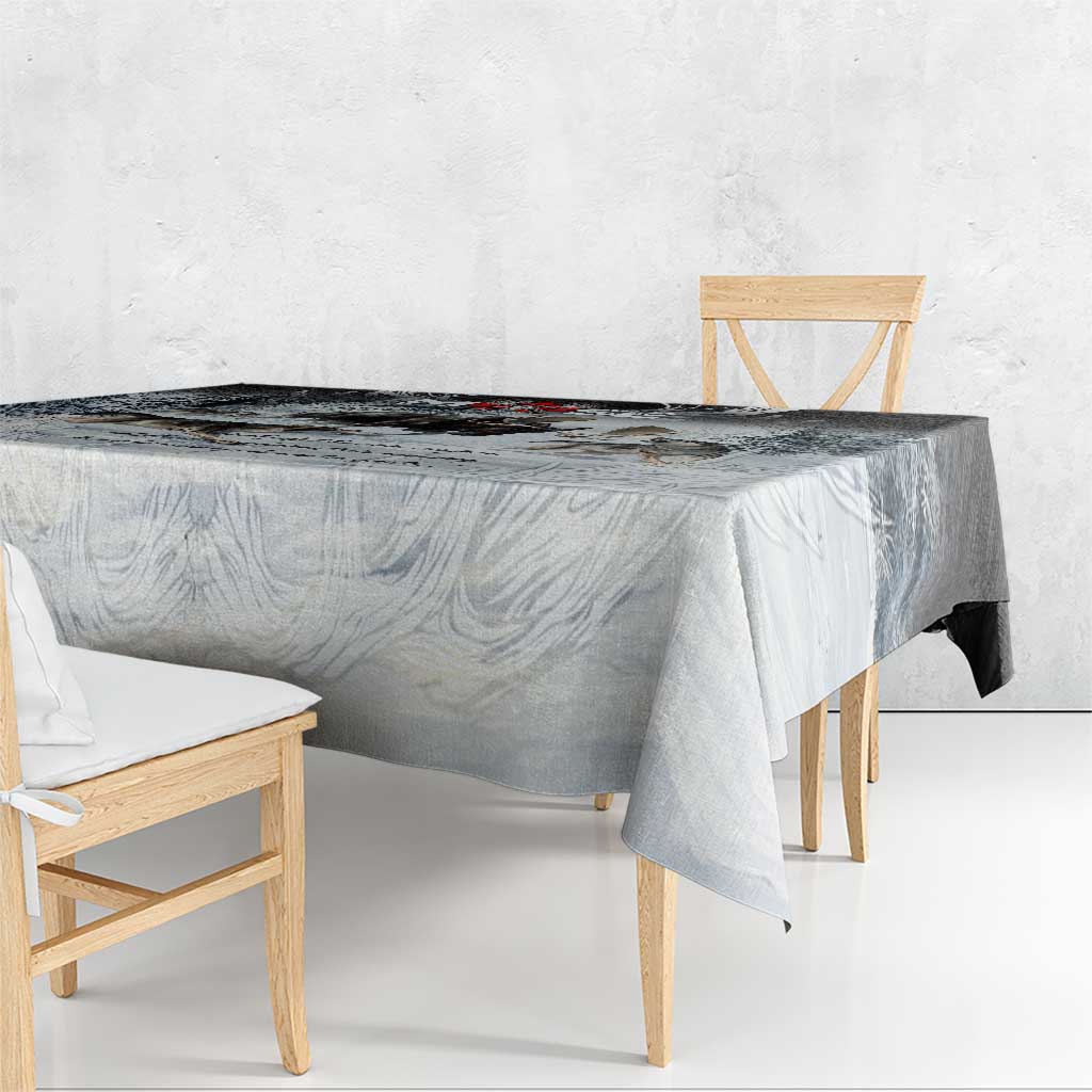 The Wolves Hunting Moose Tablecloth