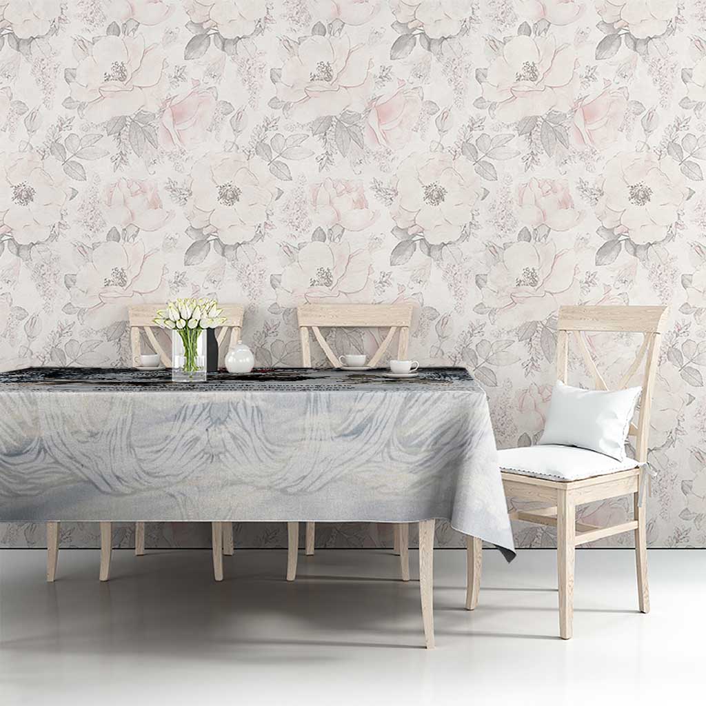 The Wolves Hunting Moose Tablecloth