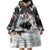 The Wolves Hunting Moose Wearable Blanket Hoodie