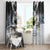 The Wolves Hunting Moose Window Curtain