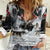 The Wolves Hunting Moose Women Casual Shirt