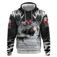 The Wolves Hunting Moose Zip Hoodie
