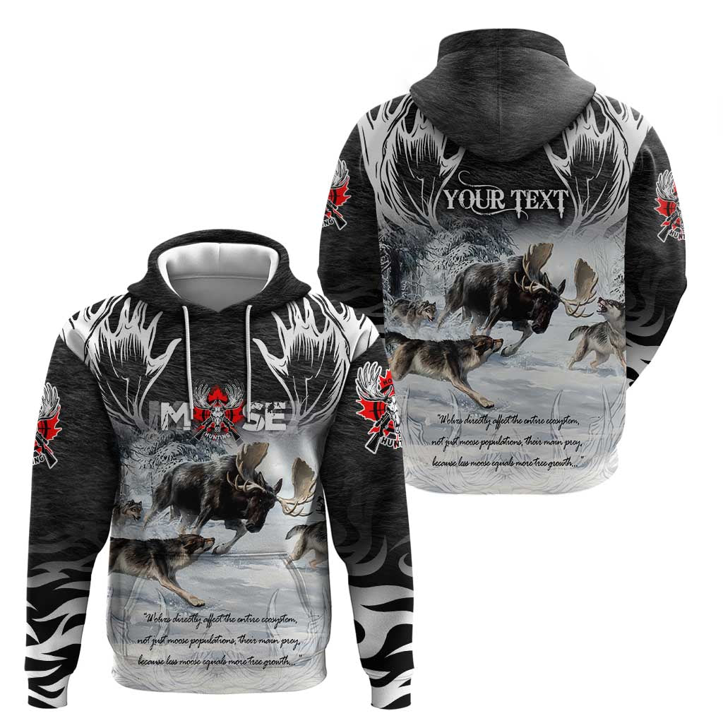 The Wolves Hunting Moose Zip Hoodie