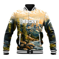 The Beauty of Rocky Mountains Baseball Jacket