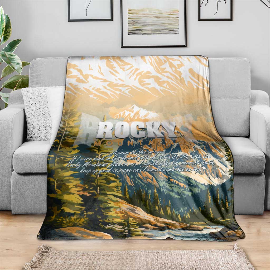 The Beauty of Rocky Mountains Blanket