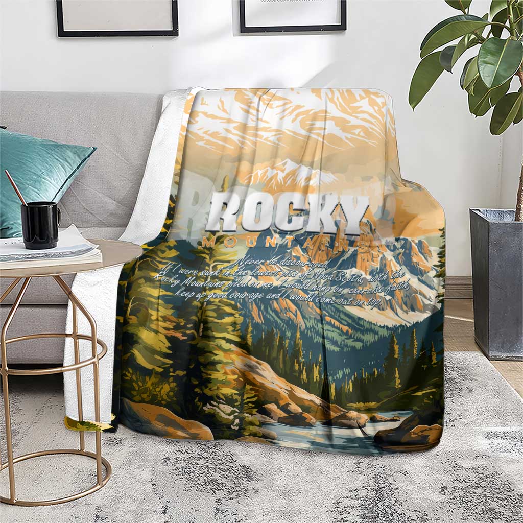 The Beauty of Rocky Mountains Blanket