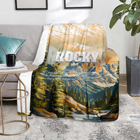 The Beauty of Rocky Mountains Blanket