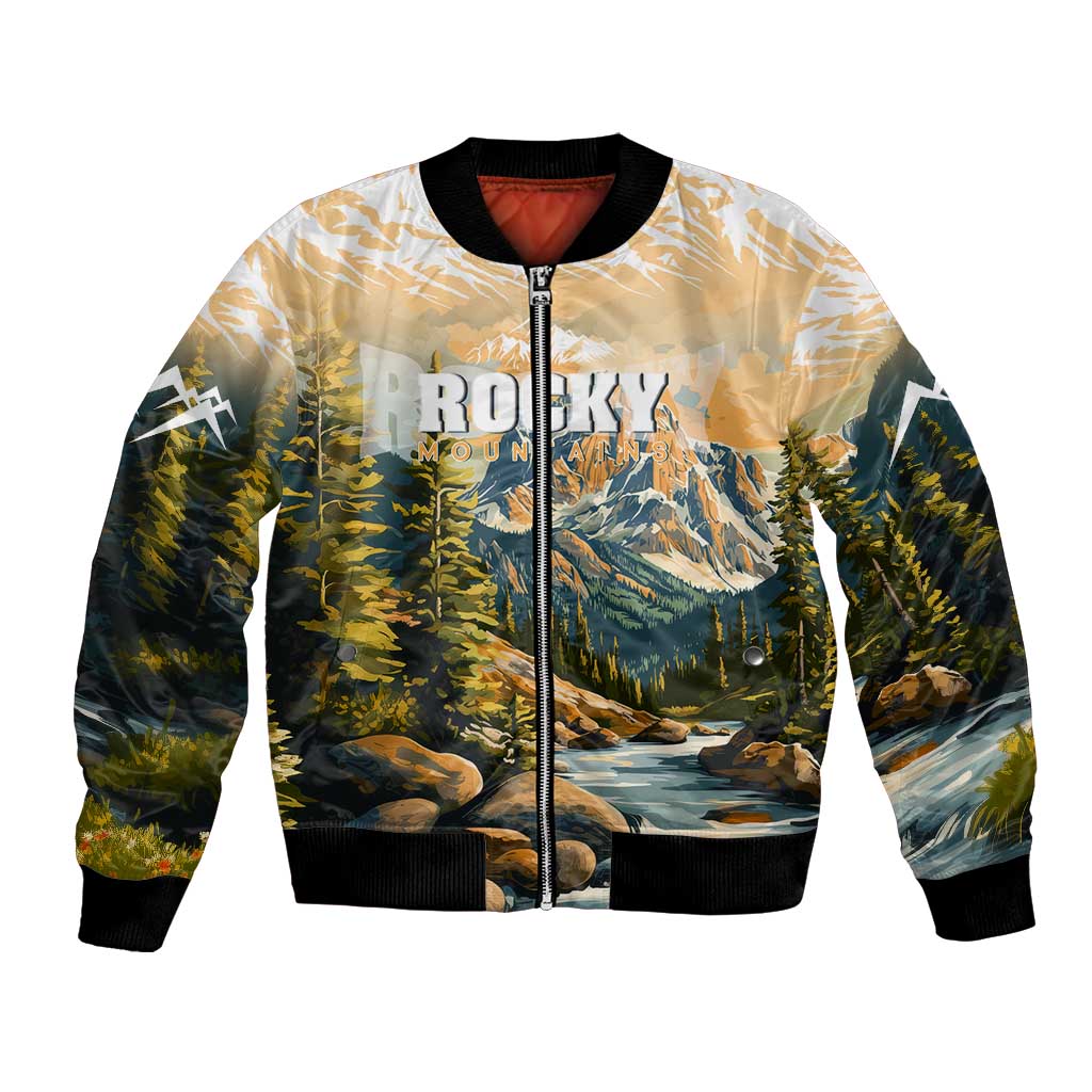 The Beauty of Rocky Mountains Bomber Jacket