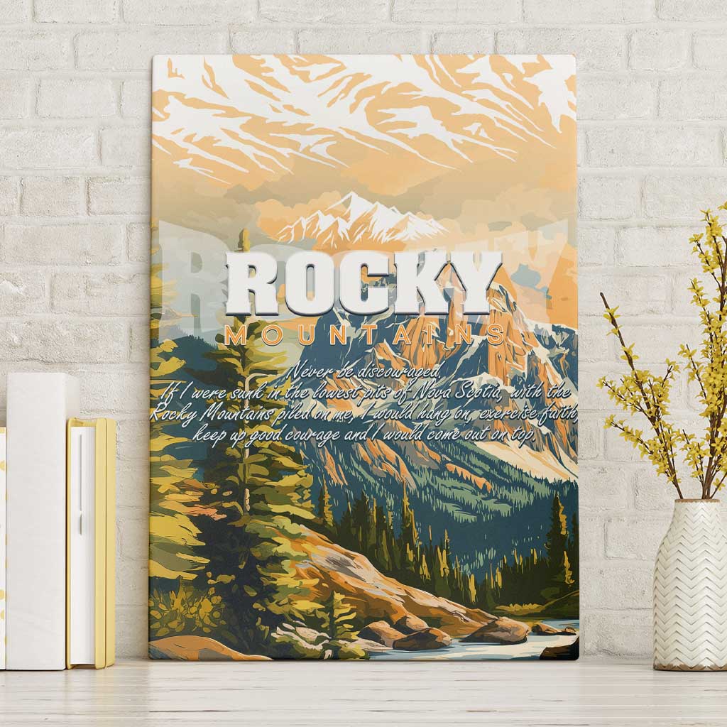 The Beauty of Rocky Mountains Canvas Wall Art