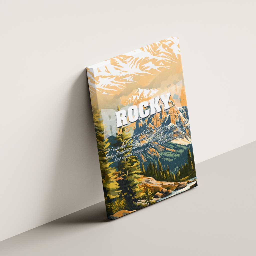 The Beauty of Rocky Mountains Canvas Wall Art