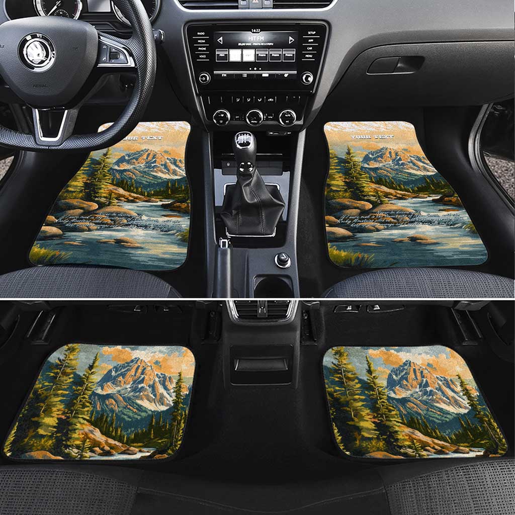 The Beauty of Rocky Mountains Car Mats