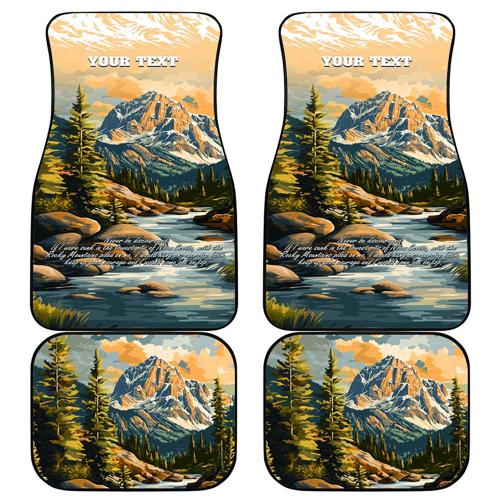 The Beauty of Rocky Mountains Car Mats