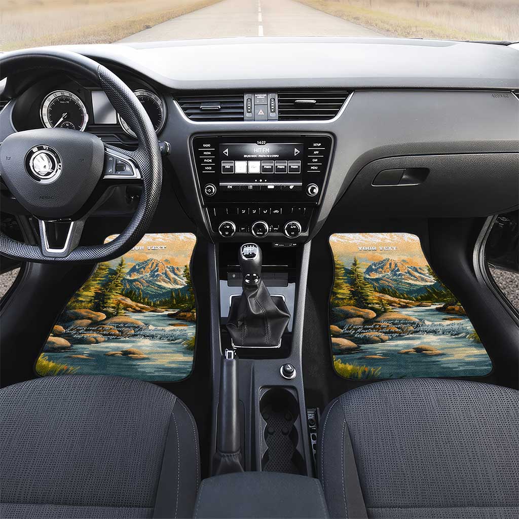 The Beauty of Rocky Mountains Car Mats