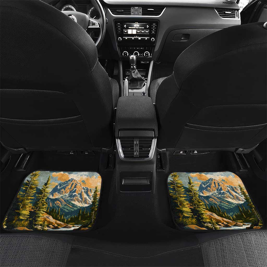 The Beauty of Rocky Mountains Car Mats