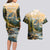 The Beauty of Rocky Mountains Couples Matching Long Sleeve Bodycon Dress and Hawaiian Shirt