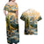 The Beauty of Rocky Mountains Couples Matching Off Shoulder Maxi Dress and Hawaiian Shirt