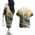 The Beauty of Rocky Mountains Couples Matching Off The Shoulder Long Sleeve Dress and Hawaiian Shirt
