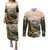 The Beauty of Rocky Mountains Couples Matching Puletasi and Long Sleeve Button Shirt