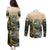 The Beauty of Rocky Mountains Couples Matching Puletasi and Long Sleeve Button Shirt