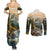 The Beauty of Rocky Mountains Couples Matching Summer Maxi Dress and Long Sleeve Button Shirt