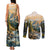 The Beauty of Rocky Mountains Couples Matching Tank Maxi Dress and Long Sleeve Button Shirt
