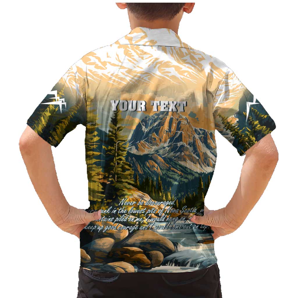 The Beauty of Rocky Mountains Family Matching Mermaid Dress and Hawaiian Shirt