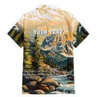 The Beauty of Rocky Mountains Family Matching Mermaid Dress and Hawaiian Shirt