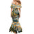 The Beauty of Rocky Mountains Family Matching Mermaid Dress and Hawaiian Shirt