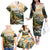 The Beauty of Rocky Mountains Family Matching Off The Shoulder Long Sleeve Dress and Hawaiian Shirt