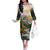 The Beauty of Rocky Mountains Family Matching Off The Shoulder Long Sleeve Dress and Hawaiian Shirt