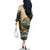 The Beauty of Rocky Mountains Family Matching Off The Shoulder Long Sleeve Dress and Hawaiian Shirt