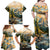 The Beauty of Rocky Mountains Family Matching Off Shoulder Maxi Dress and Hawaiian Shirt