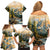 The Beauty of Rocky Mountains Family Matching Off Shoulder Short Dress and Hawaiian Shirt