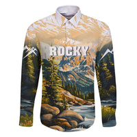 The Beauty of Rocky Mountains Family Matching Short Sleeve Bodycon Dress and Hawaiian Shirt