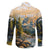 The Beauty of Rocky Mountains Family Matching Short Sleeve Bodycon Dress and Hawaiian Shirt