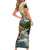 The Beauty of Rocky Mountains Family Matching Short Sleeve Bodycon Dress and Hawaiian Shirt