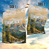 The Beauty of Rocky Mountains Garden Flag