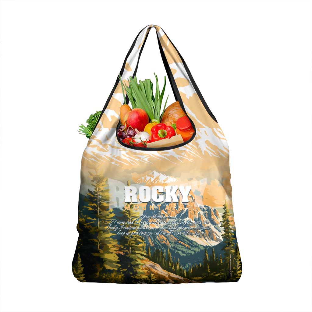 The Beauty of Rocky Mountains Grocery Bag